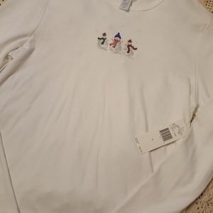 Jones New York snowman t-shirt..